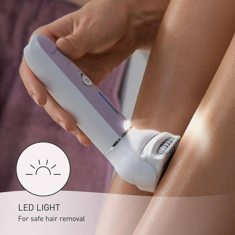 Panasonic Epilator with Gentle Cap, Electric Hair Remover for Home