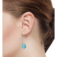 thumbnail image 2 of 925 Sterling Silver Women Jewelry Blue Quartz Earring, 2 of 4