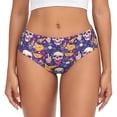 thumbnail image 1 of Balery rock Skull record Ropa Interior de Algodón para Mujer con Dibujo – Braguitas Cómodas y Elásticas, Estilo Clásico-X-Small, 1 of 6