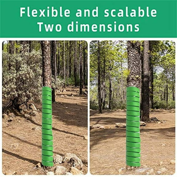 4PCS Tree Trunk Protector Plastic Spirals Tree Guards Trunk Protector Tubes Wraps Protect Plant From Deer Cats A