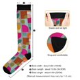 thumbnail image 3 of FORMRS Womens Knee High Socks Casual Long Thick Travel Daily Wear, 1 Pair, Abstract Geometric Pattern, 3 of 6