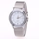 thumbnail image 1 of Fiudx Liquidación De Ahorros De Verano Reloj De Pulsera Analógico De Cuarzo De Acero Inoxidable Dorado Con Cristal Para Mujer A La Moda, 1 of 6