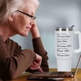 thumbnail image 7 of 70th Birthday Gifts for Men Women 70 Year Old 1954 Birthday Gift Ideas for Dad Mom 40oz Tumbler Cup With Handle, Blessed by God- Crossed, 7 of 7