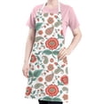 thumbnail image 5 of Pioneer Flower Floral Print Pattern Apron for Women and Men, Cotton Linen Waterproof with Pockets, Adjustable, 33x27 Inch for Kitchen, Gardening, BBQ, Salon, 5 of 6