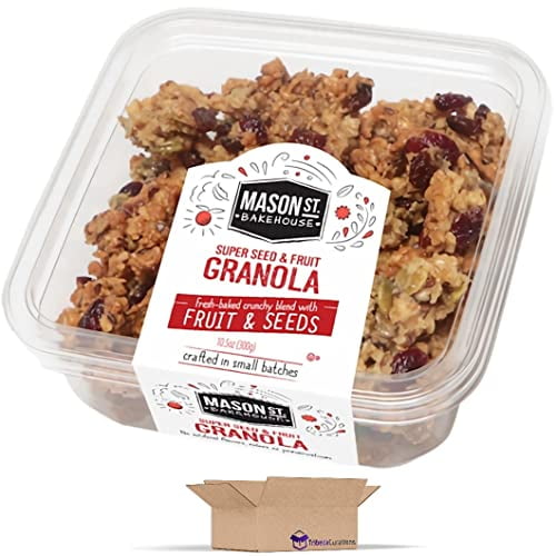 Mason Street Bakehouse Granola Value Pack Super Seed & Fruit 10.5 Ounce Pack of 2