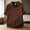 Coffee, variant on GSPCLAM Casual Shirts for Men Retro Vertical V-Neck Texture Tops Summer Loose Fit Tees for Seaside