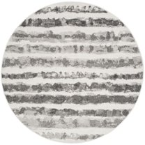Safavieh Adirondack, IVORY / CHARCOAL, 6' X 6' Round, Area Rug, ADR126N-6R