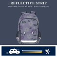thumbnail image 5 of FORMRS Unisex School Backpack 17" Student Travel Bag with Laptop Compartment, Purple Daisy Pattern, 5 of 7
