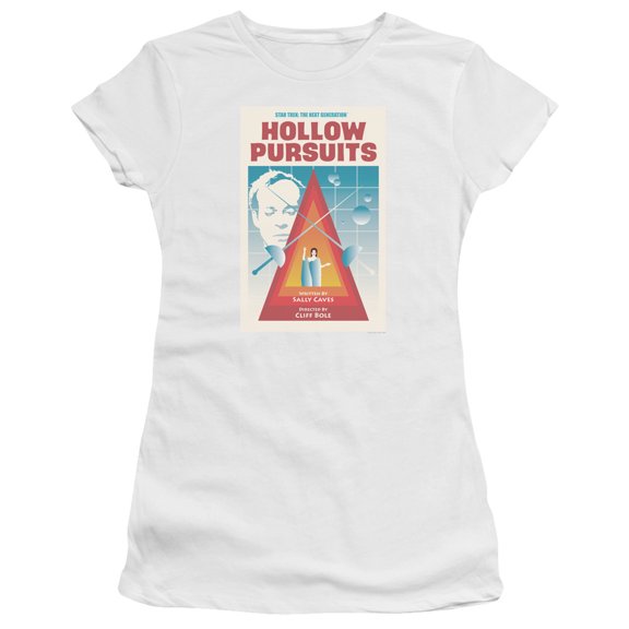 Star Trek Tng Season 3 Episode 21 Junior Women's Sheer T-Shirt White