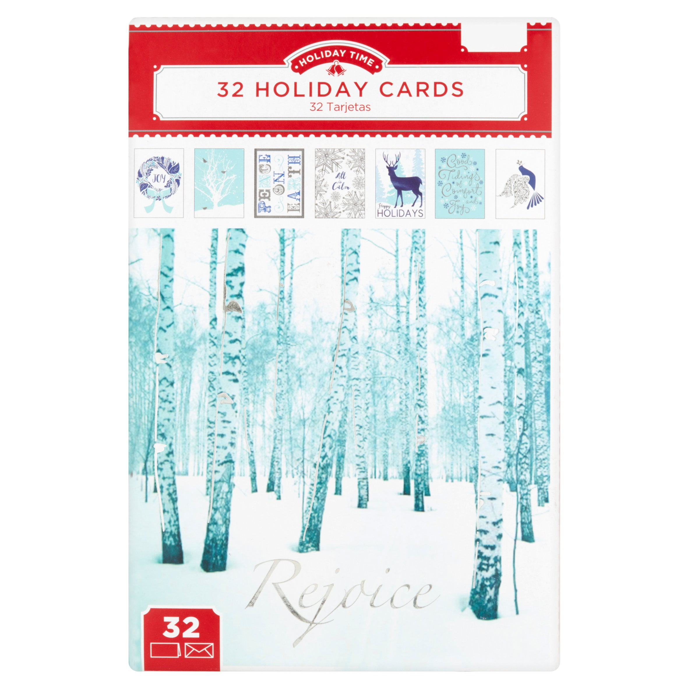 Holiday Time Holiday Cards, 32 count