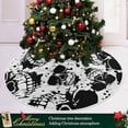 thumbnail image 6 of FMSHPON Halloween Skull Xmas Christmas Tree Skirt Stand Mat for Holiday Party Decoration Indoor Outdoor 48 inches, 6 of 6