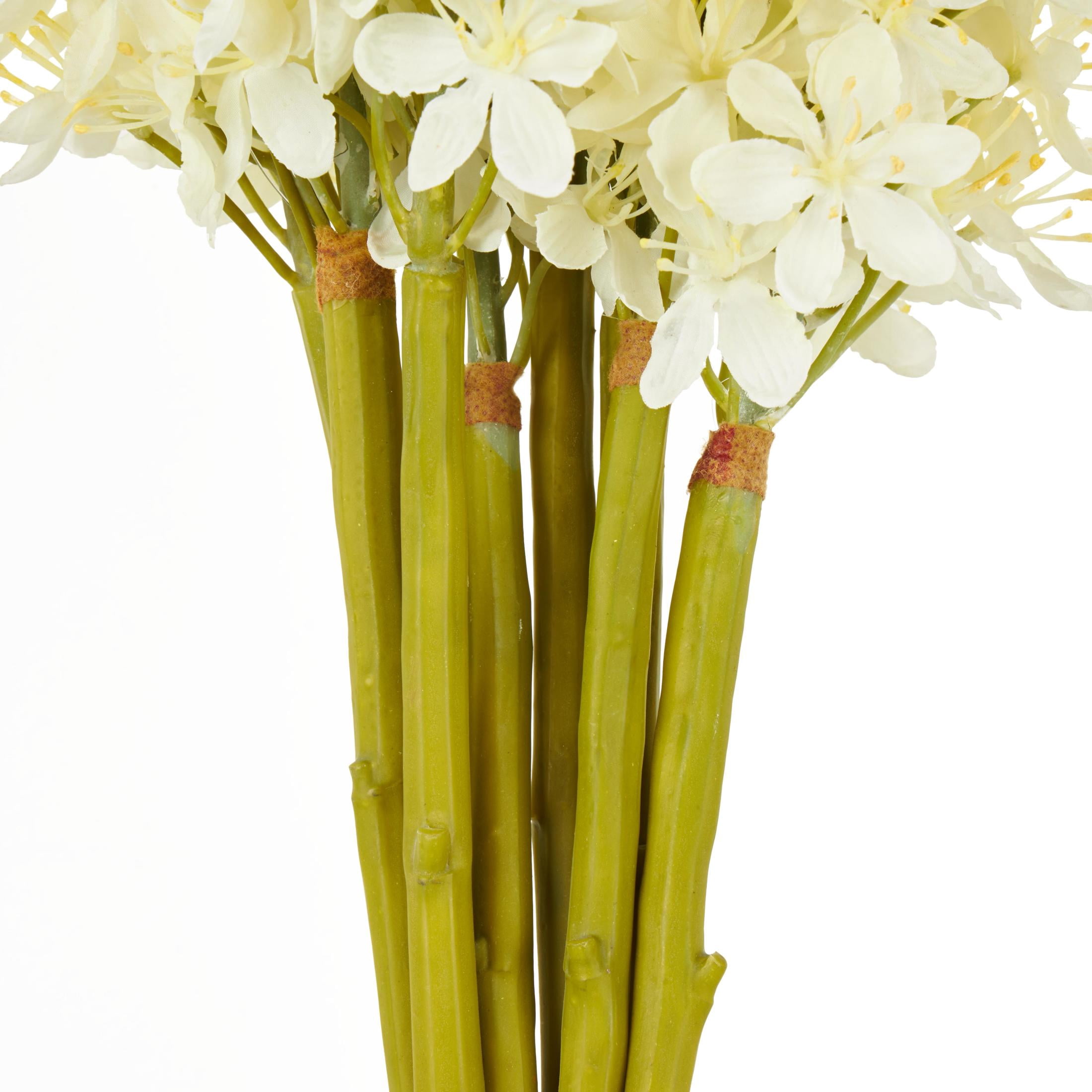 34" Plastic Floral Tall Eremurus Artificial Flower Stem, by DecMode (8 Count)