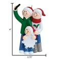 thumbnail image 6 of Personalized Family of 3 Christmas Ornament 2024 - Family Taking Selfie Ornaments for Christmas Tree, 6 of 10