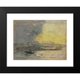 thumbnail image 2 of Eugène Boudin 14x11 Black Modern Framed Museum Art Print Titled - Seaside, Port of Honfleur (C. 1860), 2 of 5