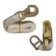 thumbnail image 2 of Moose Supply Heavy Duty White Ratchet Tie Down Strap with Snap Hook, 1" x 12", 2 of 8