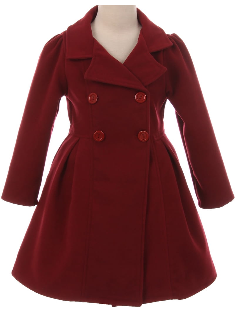 burgundy coat dress Chaney Coat Dress In Burgundy Double Crepe main image 0