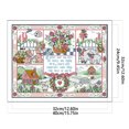thumbnail image 2 of Hilo de bordar de algodón ecológico Wdftyju Kit de punto de cruz 14CT 40x32cm, 2 of 9