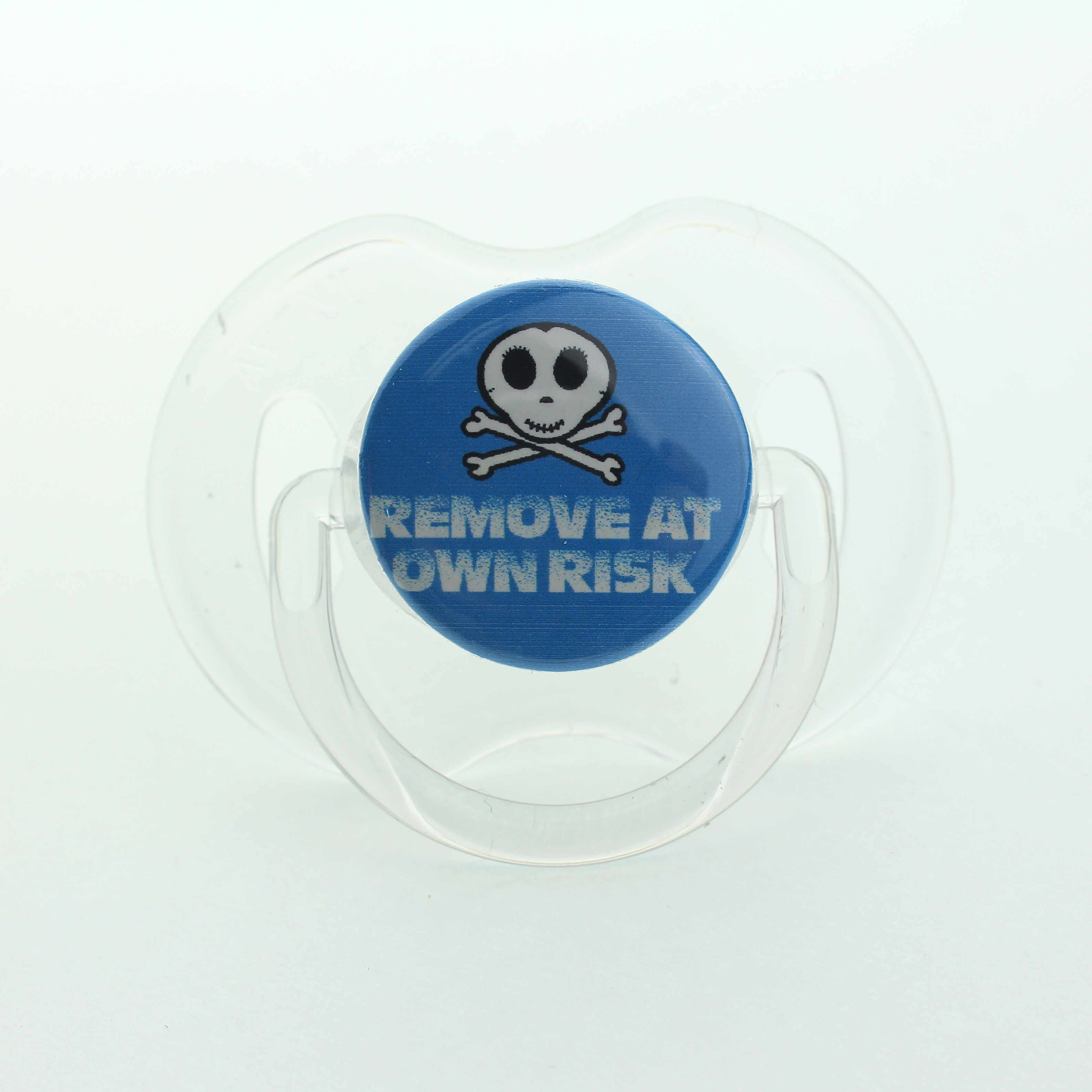 Remove at Your Own Risk Skull Pacifier - Walmart.com