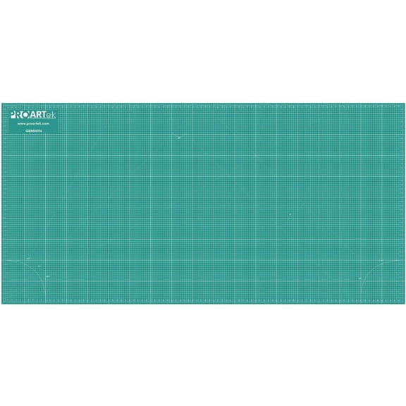 Proartek PK00014 Model GBM4896 Series 48" x 96" Dark Professional Cutting Mat; Black/Green; Double-Sided; Self-Healing; For Graphic Arts, Hobbies, Sewing, Scrapbooking, and other Cutting Projects