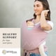 thumbnail image 3 of Moby Wrap Portabebés Portabebés Clásico Para Recién Nacidos Y Bebés Envoltorio Para Bebé N.º 1 Ir A Regalo Para Bebé Mantenga Al Bebé Seguro Ajustable Para Todo Tipo De Cuerpo Para Mamás Y Papás Rosa, 3 of 5