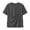 Dark Gray, variant on Unisex Short Sleeve Tee With Front Big Pocket, Casual Cotton Top For Phone Snacks Everyday Wear