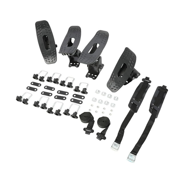Portaequipajes de techo desmontable y ajustable para kayak, compatible con barras transversales de coches, SUV y camiones. Soporte resistente para