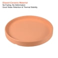 thumbnail image 3 of Unique Bargains 6' Ceramic Round Planter Saucer Flower Pot Drip Tray Coaster, Orange 2 Pack, 3 of 5