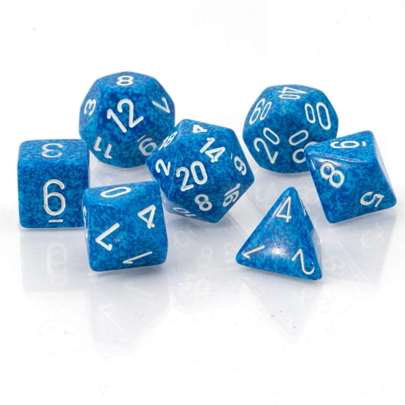 Set de Dados Chessex CHX25306 Agua Jaspeada