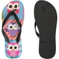 thumbnail image 3 of Dreamtimes Flip Flops Cute Owls Birds Plaid Tartan Thong Slip On Slippers Beach Summer Sandals for Women Men Boy Girl Kid, 3 of 5