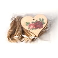 thumbnail image 3 of Corazones de madera para artesanías, ornamentos colgantes pulidos, colgante, amor, forma de corazón, cortes de arte del agujero para la fiesta de bodas DIY 30pcs Speravity HA011941-04, 3 of 7