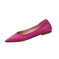 thumbnail image 2 of YOUYEDIAN Womens Flat Shoes Dress Slip on Non Slip Loafers Spring Summer Business Walking Shoes Comfortable Closed Toe Orthopedic Shoes (Hot Pink), 2 of 7