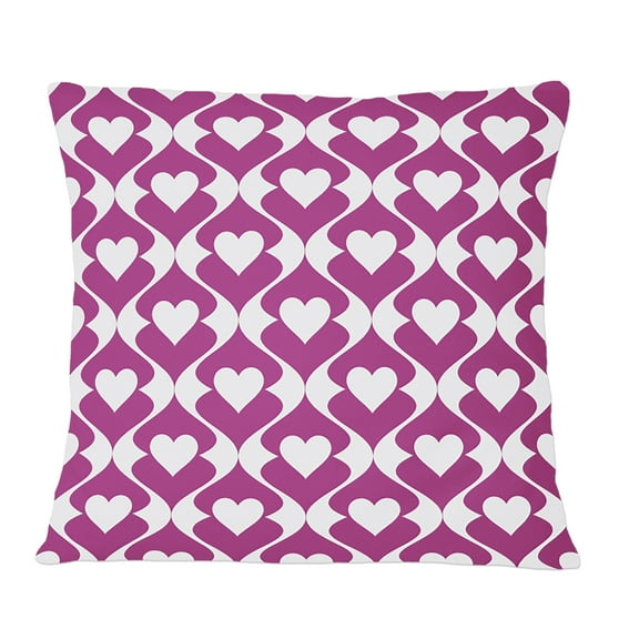 Designart Retro Pattern Abstract Design VIII' Mid-Century Modern Throw Pillow - 12x20