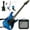Blue, variant on MUSTAR 39 Inch Full Size Solid Wood Electric Guitar Kit Beginner Gift with 25W Amplifier Gig Bag,Capo,Strap,Cable,Picks(Green)