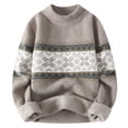 thumbnail image 1 of JMYHOAM Chandails pour Hommes Chandails Graphiques Chandails Tricotés Décontractés Chandails Chauds Col Rond Chandails Manches Longues Col Rond,m-TTTG, 1 of 2