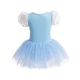 thumbnail image 6 of QEFJNO 3-8Y Little Girls Snow Princess Leotards Ballet Dance Dress Kids Ballerina Tutu Dresses, 6 of 8