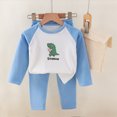 thumbnail image 2 of xaweyi Toddler Baby Boys Fall Winter Outfit Long Sleeve Sweatshirt and Pants Two Piece Casual Daily Homewear Clothing Set Size 12-18 Months, 2 of 6