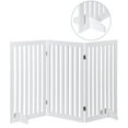 thumbnail image 2 of HomGarden 3 Panels 36-in Extra Tall Pet Gog Gate Foldable W/Support Leg for Doorways Stairs, White, 2 of 10