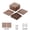 Brown, variant on 44 Pack Plastic Interlocking Deck Tiles,(12pcs Edge strips+4pcs Corners)Outdoor Patio Flooring, 12"x12" Interlocking Decking Tile Outdoor All Weather Use, Waterproof Patio Pavers for Pool Balcony