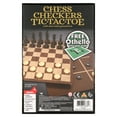 Classic Chess Checkers and Tic-Tac-Toe Set with Othello Demo - Walmart.com