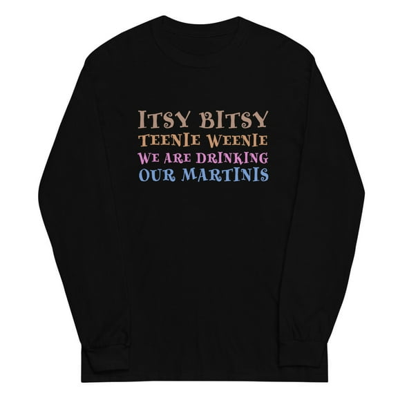 Itsy Bitsy Teenie Weenie Long Sleeve Shirt (Black, S)