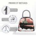 thumbnail image 4 of Disketp Black Cat Pink Bathroom Bolsa Térmica para Almuerzo, Lonchera con Abertura Amplia y Gran Capacidad, Organizador Reutilizable para Mujeres, Hombres y Adultos, 4 of 6