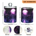 thumbnail image 5 of Yayeee 4 Pack Qtip Holder Bathroom Cotton Swab Canister with Lid Clear Dispenser Set, Pink Road, 5 of 6