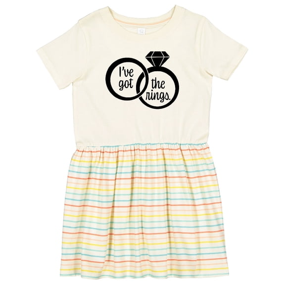 Inktastic I've Got the Rings- Ring Bearer Girls Toddler Dress