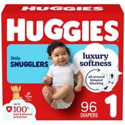 Huggies Little Snugglers Baby Diapers, Size 1 (8-14 lbs), 96 Count (Select for More)