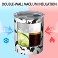 thumbnail image 2 of 12oz Coffee Tumblers Halloween Bat Pattern Stainless Steel Vacuum Insulated Travel Tumbler Coffee Cups Mug with Lid and Straw with Cleaning Brush for Cold & Hot Drinks, 2 of 5
