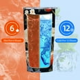 thumbnail image 4 of JEUXUS  20 Oz Skinny Tumbler with Lid and Straw Large Cute Mushroom Print Double Wall Insulated Stainless Steel Drinks Hot or Cold Coffee Cups Travel Mug Gifts for Women, 4 of 7