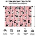 thumbnail image 2 of Blackout Kids Curtains,Boston Terrier Dogs and Flowers Childrens Insulated Curtains Set Of 2,Bedroom Essentials,Toddler Room Decor 42x63in(106x160cm), 2 of 4
