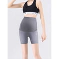thumbnail image 4 of Deago Women's Maternity Shapewear Seamless Shorts Pregnancy Underwear Belly Support High Waist Workout Yoga Short Pants (Gray, 2XL), 4 of 10