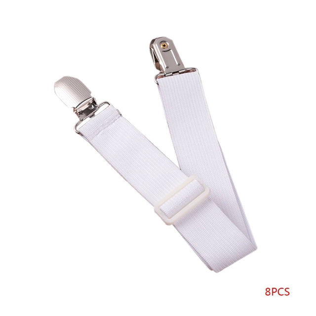 Cubierta de colchón elástico ajustable soporte de esquina Clip sujetadores de sábanas correas pinzas cordón de suspensión 8 piezas Speravity JJ15932-02