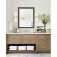 thumbnail image 3 of Claxy 2-Light Brass Cylinder Wall Sconces Set of Two Frosted Glass Wall Light Fixtures, 3 of 6